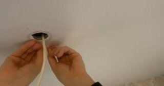 Установка люстры в Большой Камне в октябре
